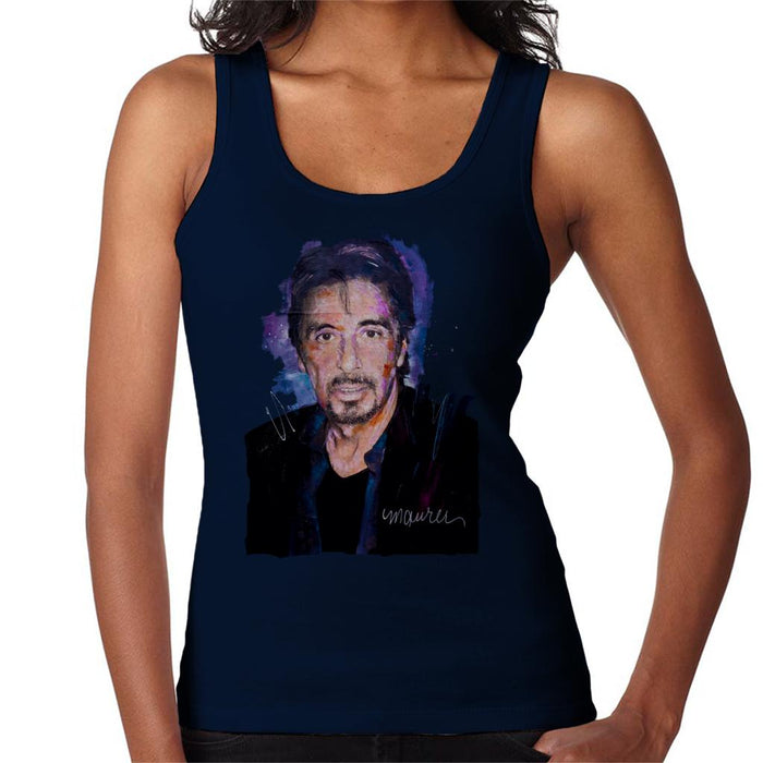 Sidney Maurer Original Portrait Of Al Pacino Goatee Women's Vest