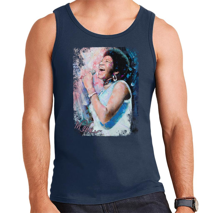 Sidney Maurer Original Portrait Of Aretha Franklin Singing Men's Vest