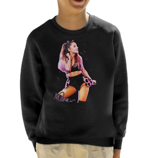 Sidney Maurer Original Portrait Of Ariana Grande Cat Ears Kid's Sweatshirt