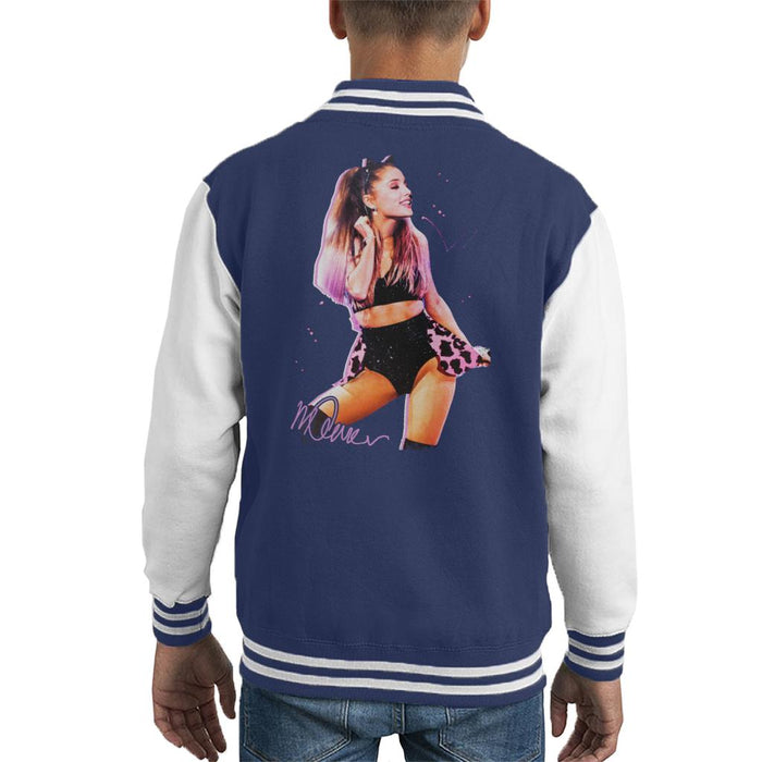 Sidney Maurer Original Portrait Of Ariana Grande Cat Ears Kid's Varsity Jacket