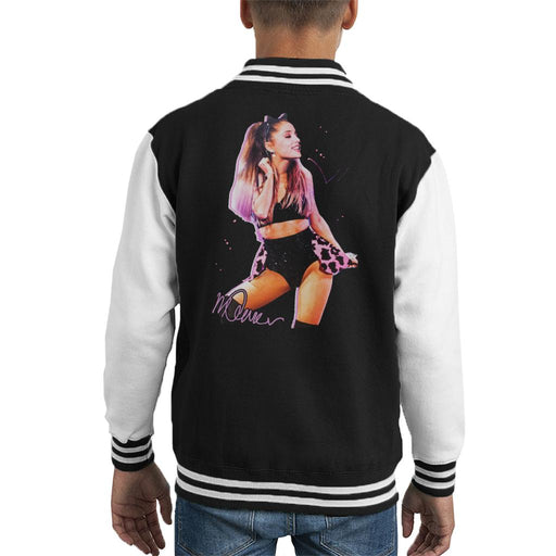 Sidney Maurer Original Portrait Of Ariana Grande Cat Ears Kid's Varsity Jacket