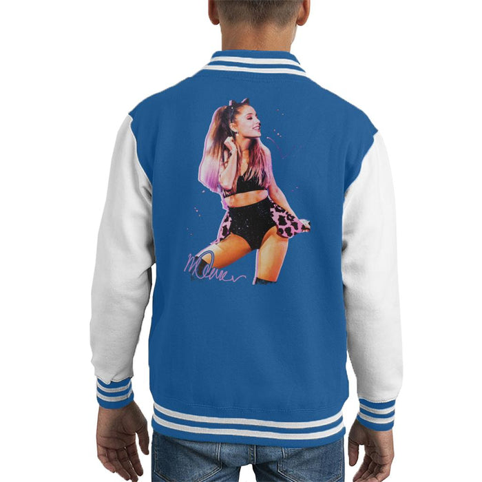 Sidney Maurer Original Portrait Of Ariana Grande Cat Ears Kid's Varsity Jacket
