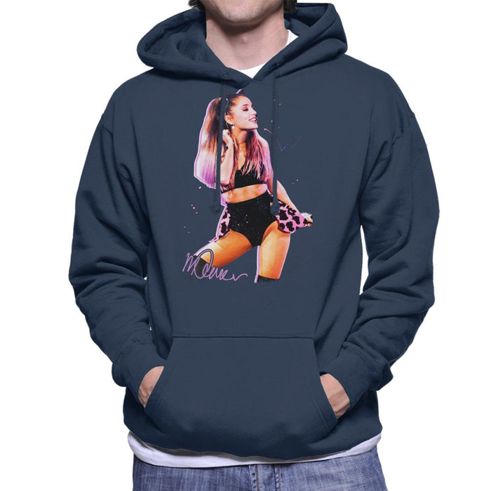 Sidney Maurer Original Portrait Of Ariana Grande Cat Ears Men's Hooded Sweatshirt