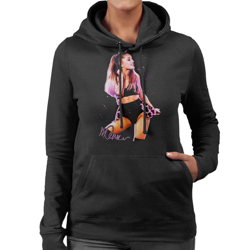 Sidney Maurer Original Portrait Of Ariana Grande Cat Ears Women's Hooded Sweatshirt