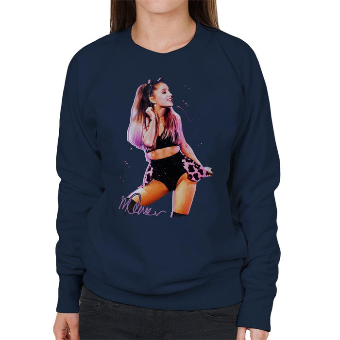 Sidney Maurer Original Portrait Of Ariana Grande Cat Ears Women's Sweatshirt