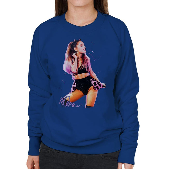 Sidney Maurer Original Portrait Of Ariana Grande Cat Ears Women's Sweatshirt