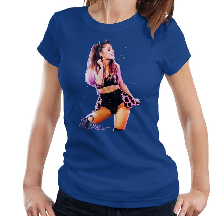 Sidney Maurer Original Portrait Of Ariana Grande Cat Ears Women's T-Shirt