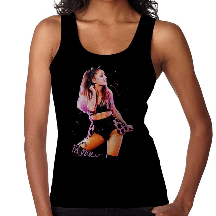 Sidney Maurer Original Portrait Of Ariana Grande Cat Ears Women's Vest