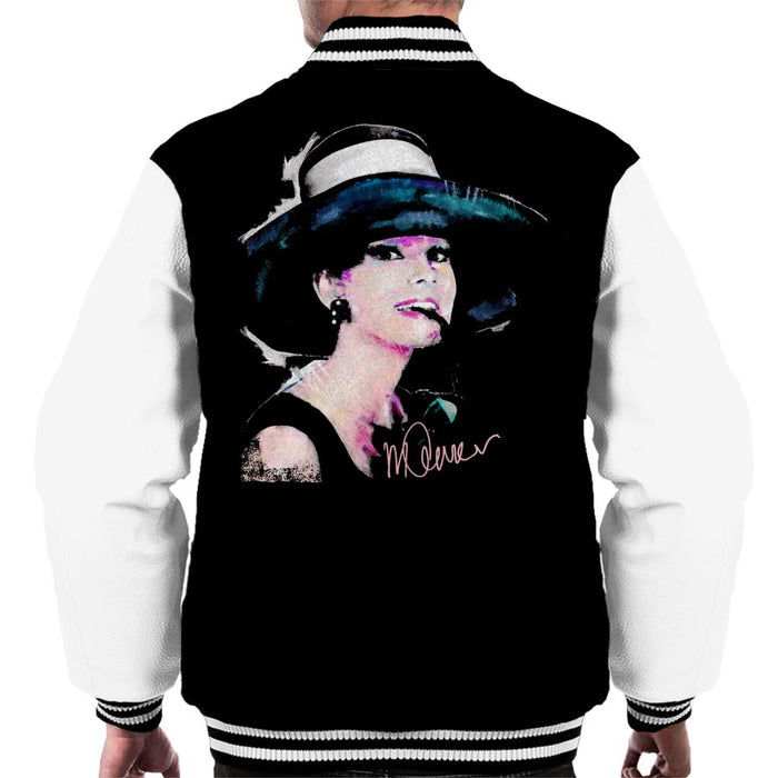 Sidney Maurer Original Portrait Of Audrey Hepburn Large Hat Men's Varsity Jacket