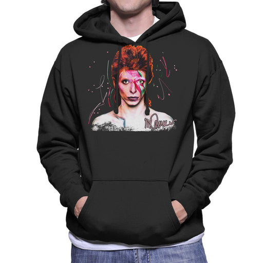 Sidney Maurer Original Portrait Of David Bowie Aladdin Sane Men's Hooded Sweatshirt