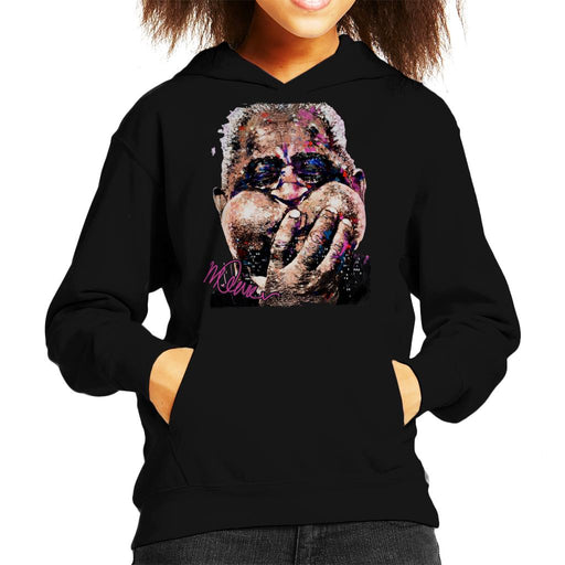Sidney Maurer Original Portrait Of Trumpeter Dizzy Gillespie Kid's Hooded Sweatshirt