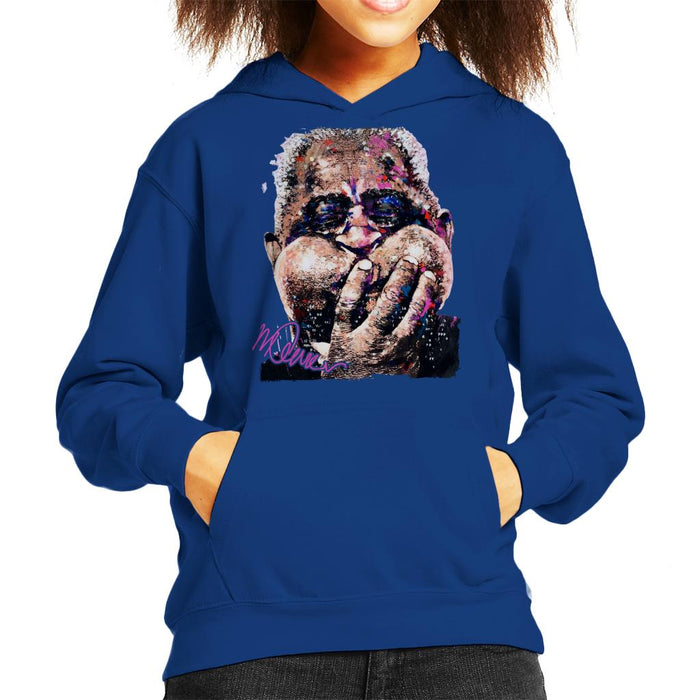 Sidney Maurer Original Portrait Of Trumpeter Dizzy Gillespie Kid's Hooded Sweatshirt
