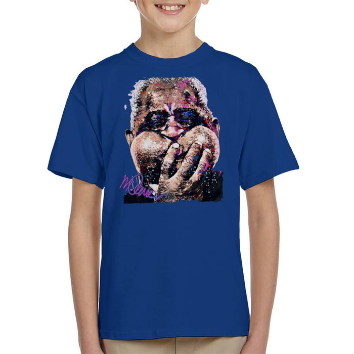 Sidney Maurer Original Portrait Of Trumpeter Dizzy Gillespie Kid's T-Shirt