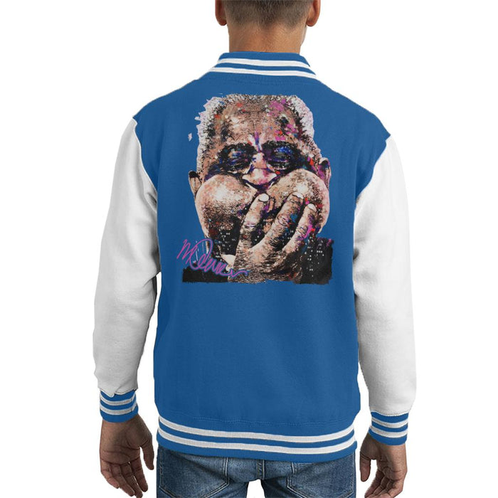 Sidney Maurer Original Portrait Of Trumpeter Dizzy Gillespie Kid's Varsity Jacket