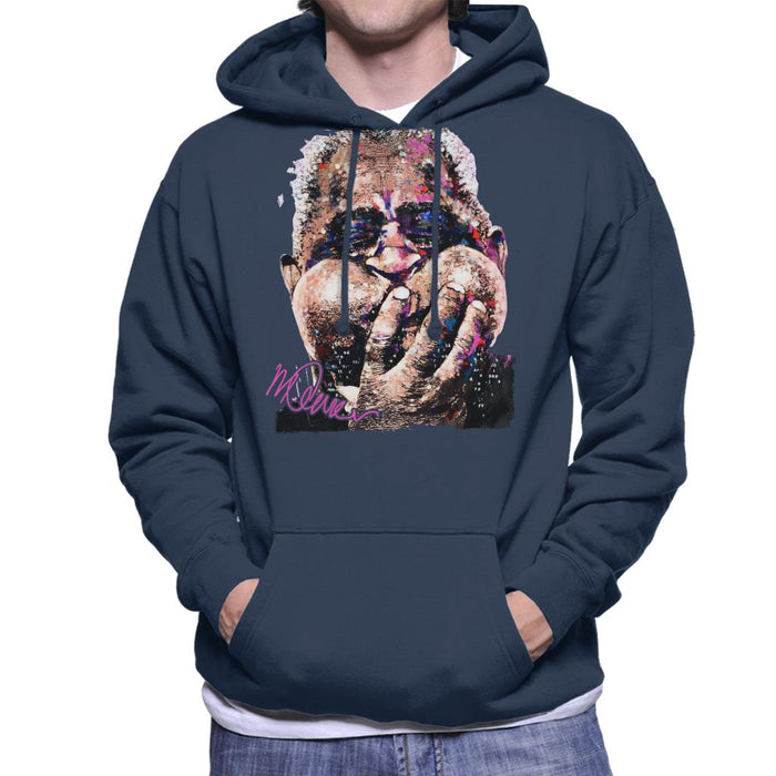 Sidney Maurer Original Portrait Of Trumpeter Dizzy Gillespie Men's Hooded Sweatshirt