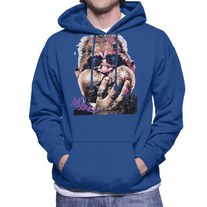 Sidney Maurer Original Portrait Of Trumpeter Dizzy Gillespie Men's Hooded Sweatshirt