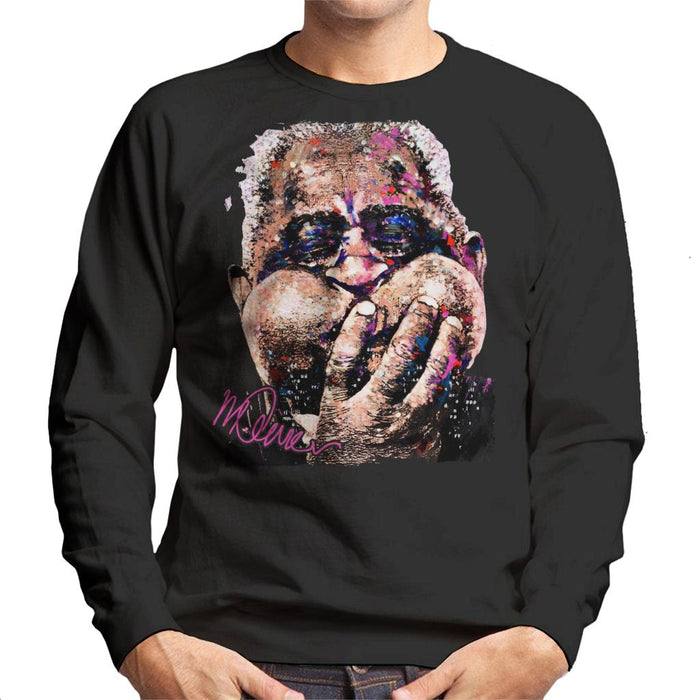 Sidney Maurer Original Portrait Of Trumpeter Dizzy Gillespie Men's Sweatshirt