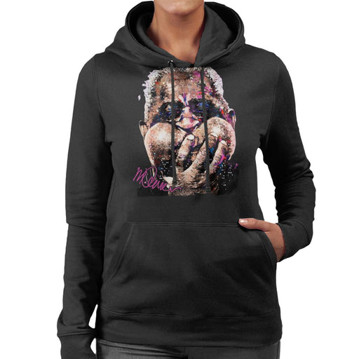 Sidney Maurer Original Portrait Of Trumpeter Dizzy Gillespie Women's Hooded Sweatshirt