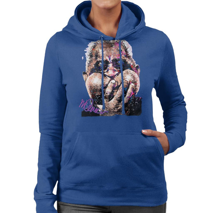 Sidney Maurer Original Portrait Of Trumpeter Dizzy Gillespie Women's Hooded Sweatshirt