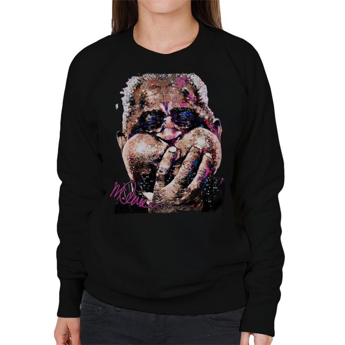 Sidney Maurer Original Portrait Of Trumpeter Dizzy Gillespie Women's Sweatshirt