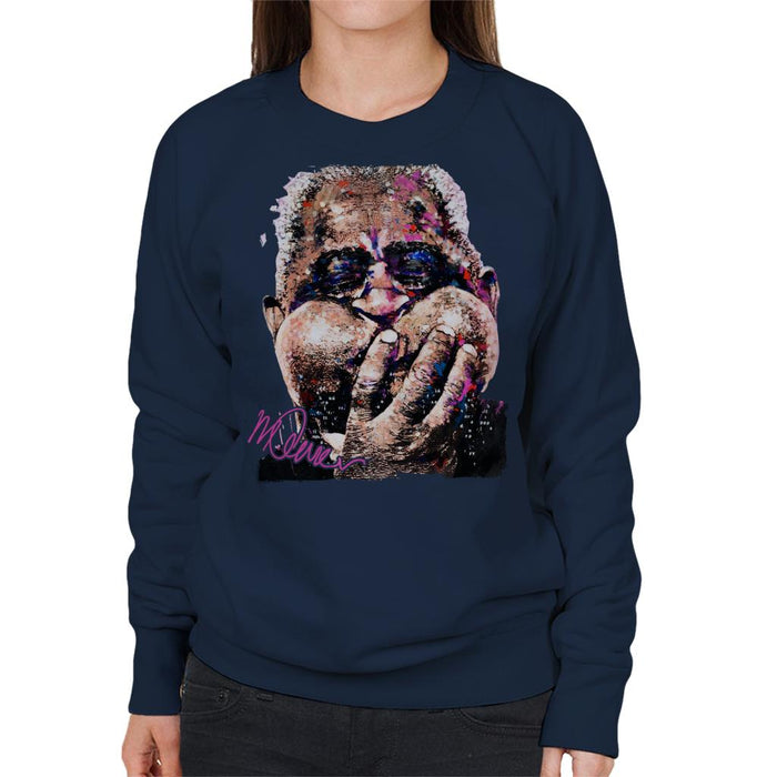 Sidney Maurer Original Portrait Of Trumpeter Dizzy Gillespie Women's Sweatshirt
