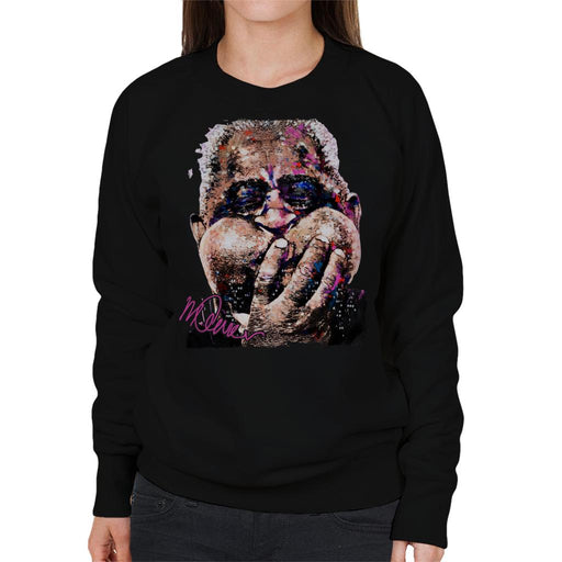 Sidney Maurer Original Portrait Of Trumpeter Dizzy Gillespie Women's Sweatshirt