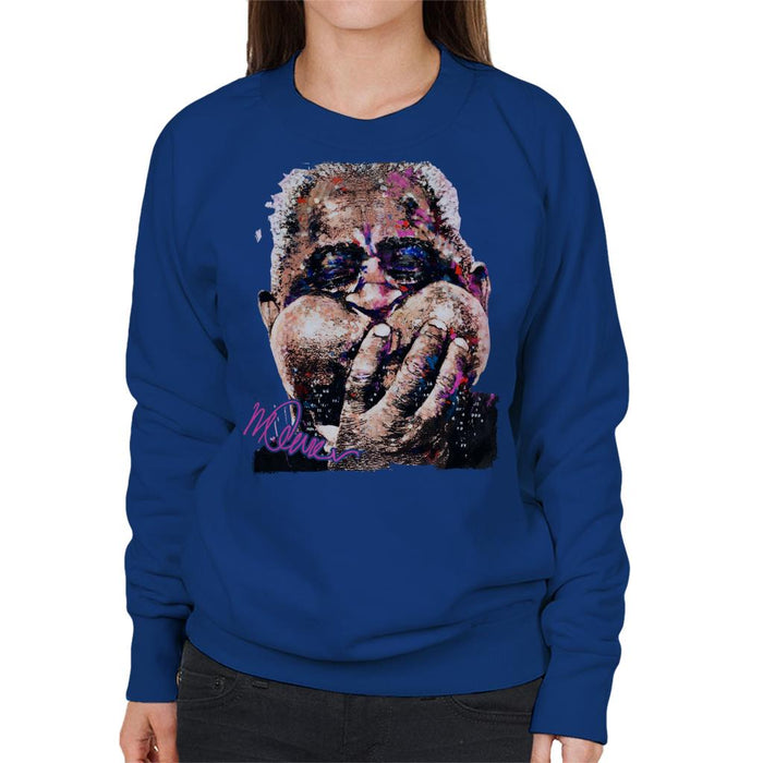 Sidney Maurer Original Portrait Of Trumpeter Dizzy Gillespie Women's Sweatshirt