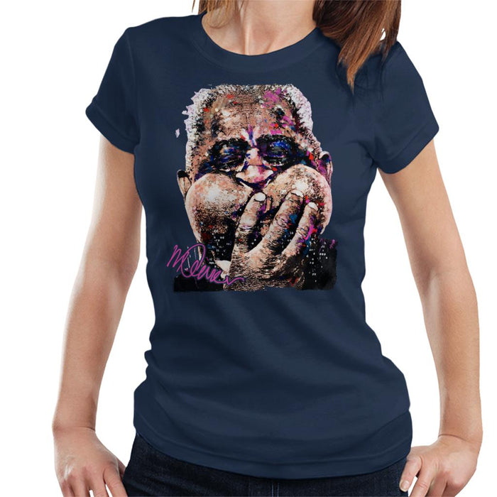 Sidney Maurer Original Portrait Of Trumpeter Dizzy Gillespie Women's T-Shirt