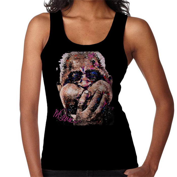 Sidney Maurer Original Portrait Of Trumpeter Dizzy Gillespie Women's Vest