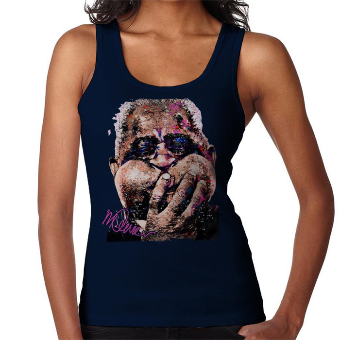 Sidney Maurer Original Portrait Of Trumpeter Dizzy Gillespie Women's Vest