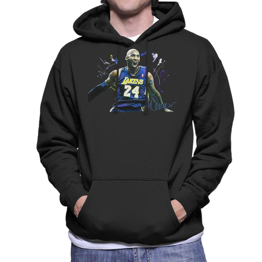 Sidney Maurer Original Portrait Of Kobe Bryant Lakers Jersey Men's Hooded Sweatshirt