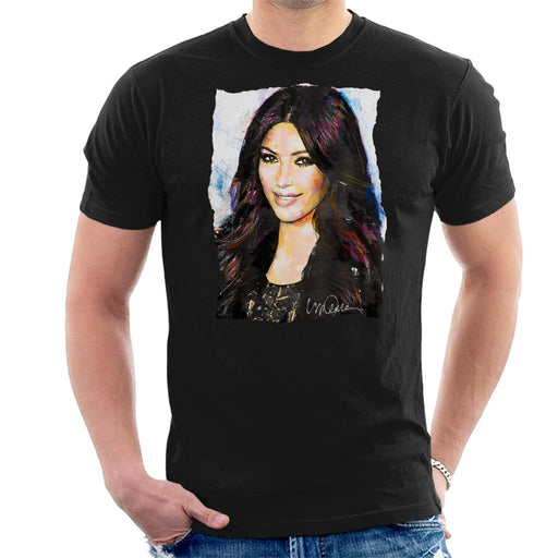 Sidney Maurer Original Portrait Of Kim Kardashian Smiling Men's T-Shirt