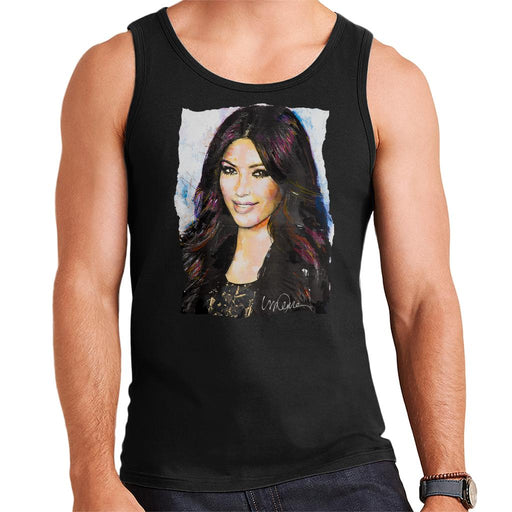 Sidney Maurer Original Portrait Of Kim Kardashian Smiling Men's Vest