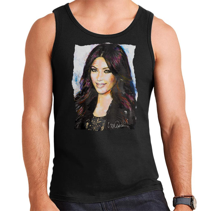 Sidney Maurer Original Portrait Of Kim Kardashian Smiling Men's Vest