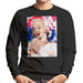 Sidney Maurer Original Portrait Of Marilyn Monroe Pearl Necklace Men's Sweatshirt