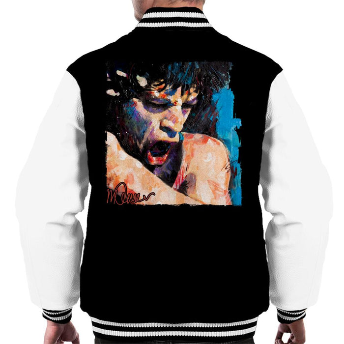 Sidney Maurer Original Portrait Of Mick Jagger Shouting Men's Varsity Jacket