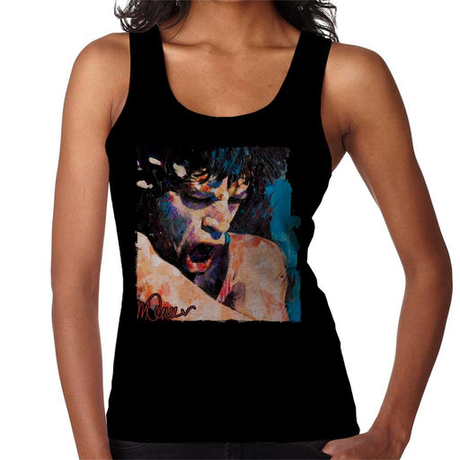 Sidney Maurer Original Portrait Of Mick Jagger Shouting Women's Vest