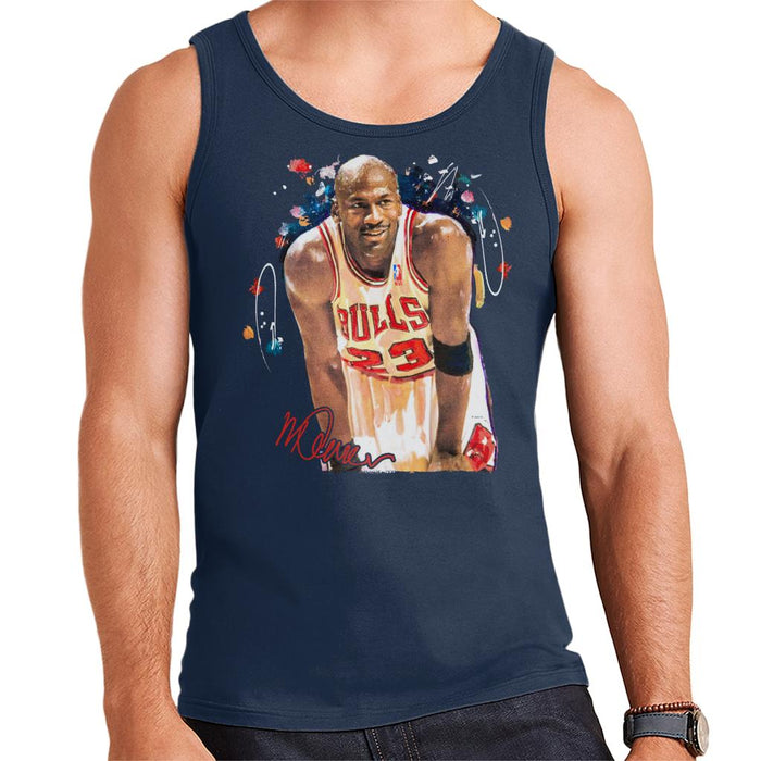 Sidney Maurer Original Portrait Of Michael Jordan Chicago Bulls Arm Band Men's Vest