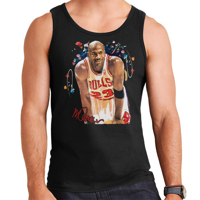 Sidney Maurer Original Portrait Of Michael Jordan Chicago Bulls Arm Band Men's Vest