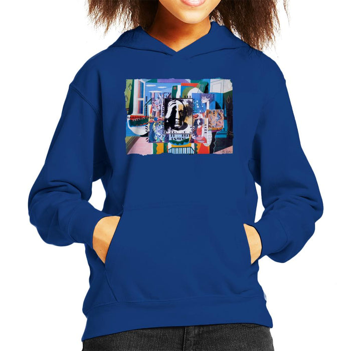 Sidney Maurer Original Portrait Of Pablo Picasso With Artwork Kid's Hooded Sweatshirt
