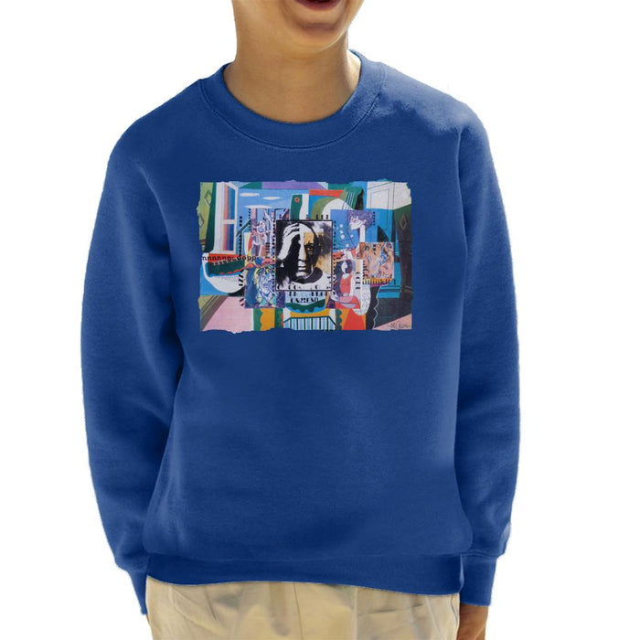 Sidney Maurer Original Portrait Of Pablo Picasso With Artwork Kid's Sweatshirt