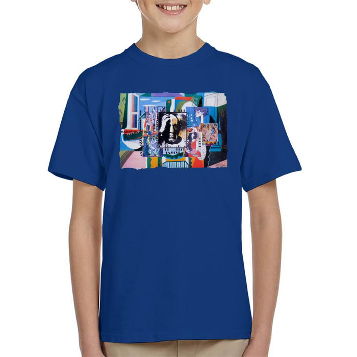 Sidney Maurer Original Portrait Of Pablo Picasso With Artwork Kid's T-Shirt