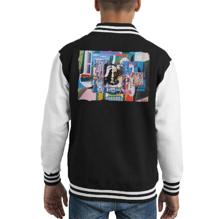 Sidney Maurer Original Portrait Of Pablo Picasso With Artwork Kid's Varsity Jacket
