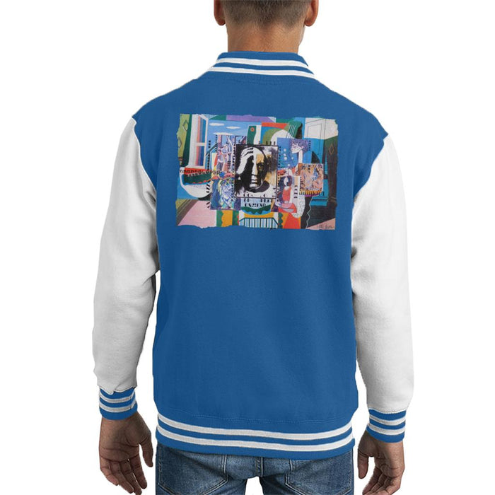 Sidney Maurer Original Portrait Of Pablo Picasso With Artwork Kid's Varsity Jacket