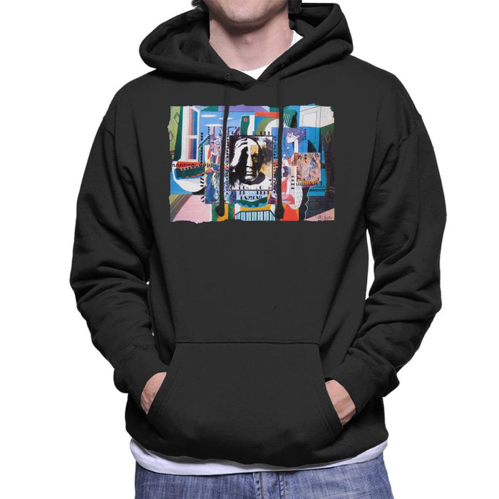 Sidney Maurer Original Portrait Of Pablo Picasso With Artwork Men's Hooded Sweatshirt