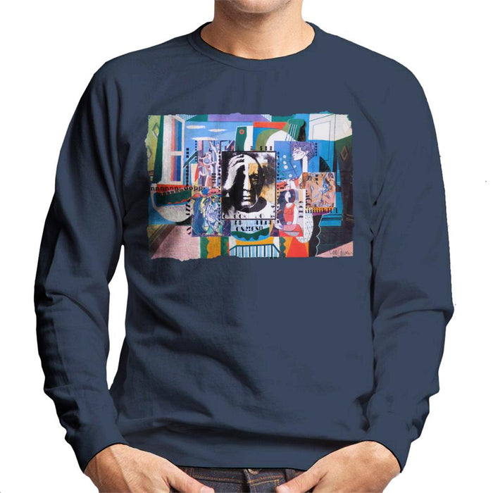 Sidney Maurer Original Portrait Of Pablo Picasso With Artwork Men's Sweatshirt