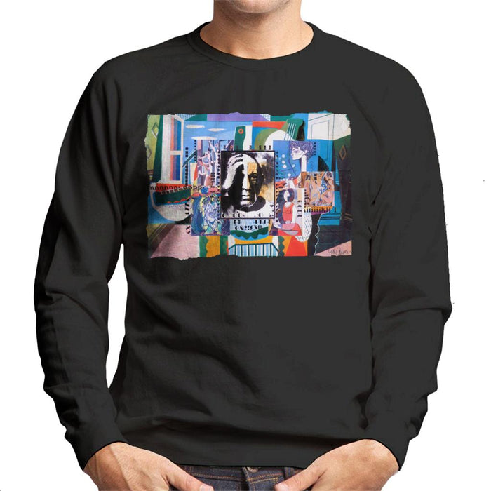 Sidney Maurer Original Portrait Of Pablo Picasso With Artwork Men's Sweatshirt