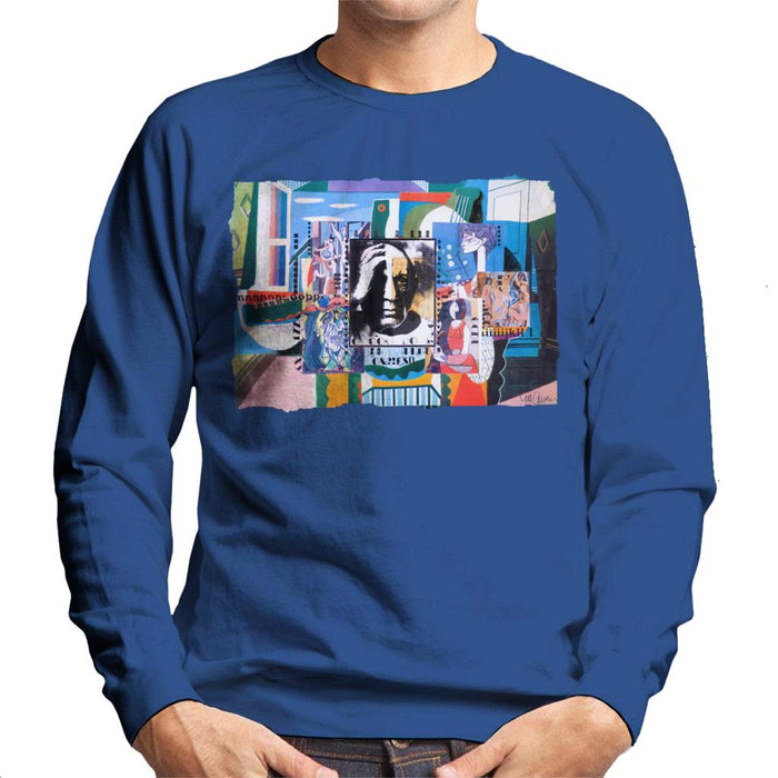 Sidney Maurer Original Portrait Of Pablo Picasso With Artwork Men's Sweatshirt