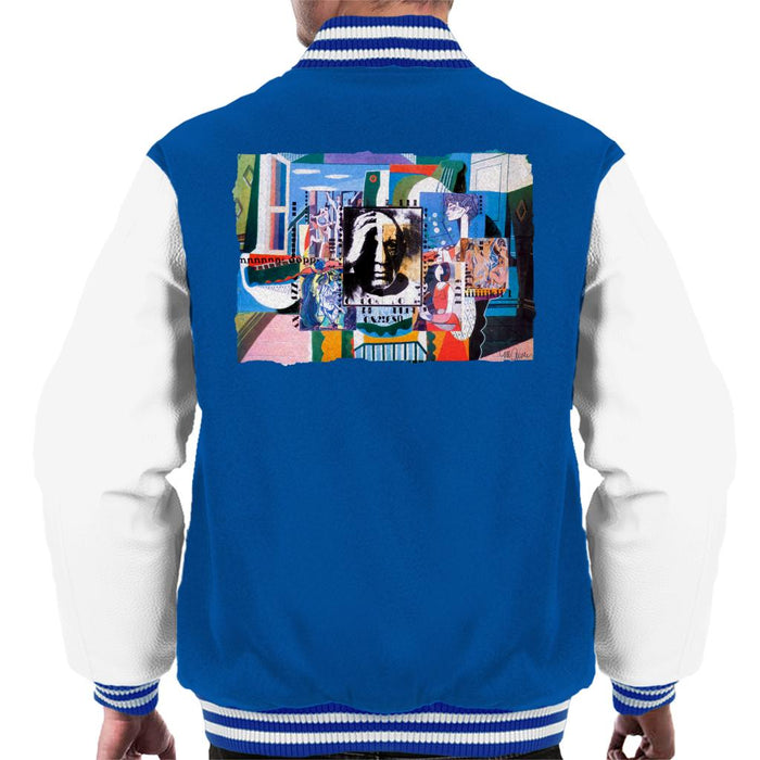 Sidney Maurer Original Portrait Of Pablo Picasso With Artwork Men's Varsity Jacket
