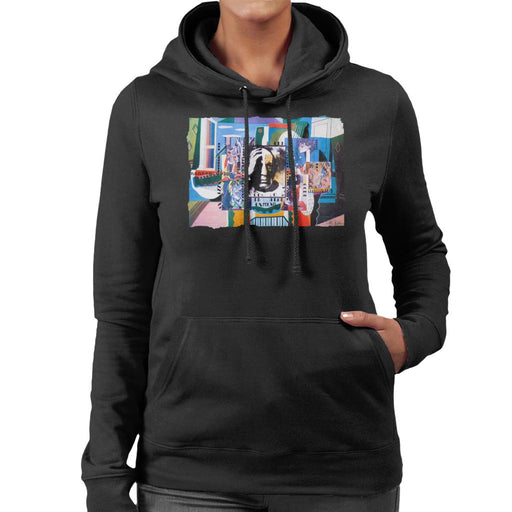 Sidney Maurer Original Portrait Of Pablo Picasso With Artwork Women's Hooded Sweatshirt